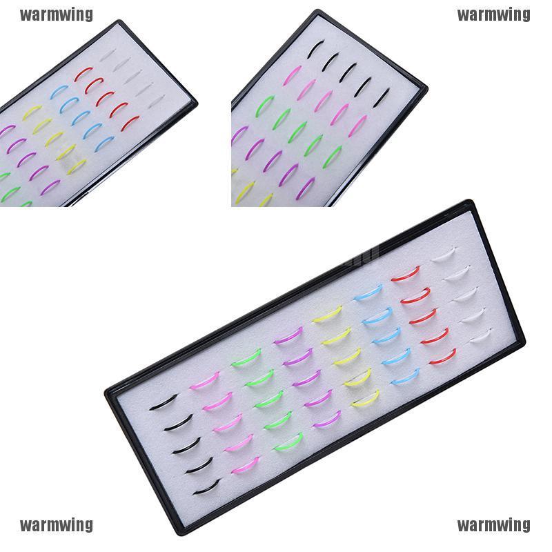 Bán Buôn 1 Hộp 40 Chiếc Khuyên Mũi Acrylic Nhiều Hình Dạng