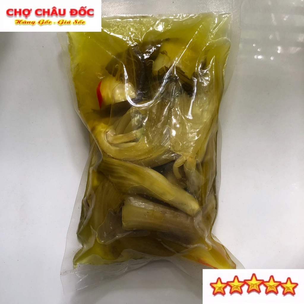Gói 370gr Dưa Cải Muối Chua Châu Đốc Giòn Thơm Hương Vị Miền Tây