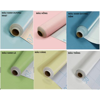 1 mét giấy dán tường cao cấp - một màu trơn - giấy nhám (khổ rộng 45cm) có keo sẵn