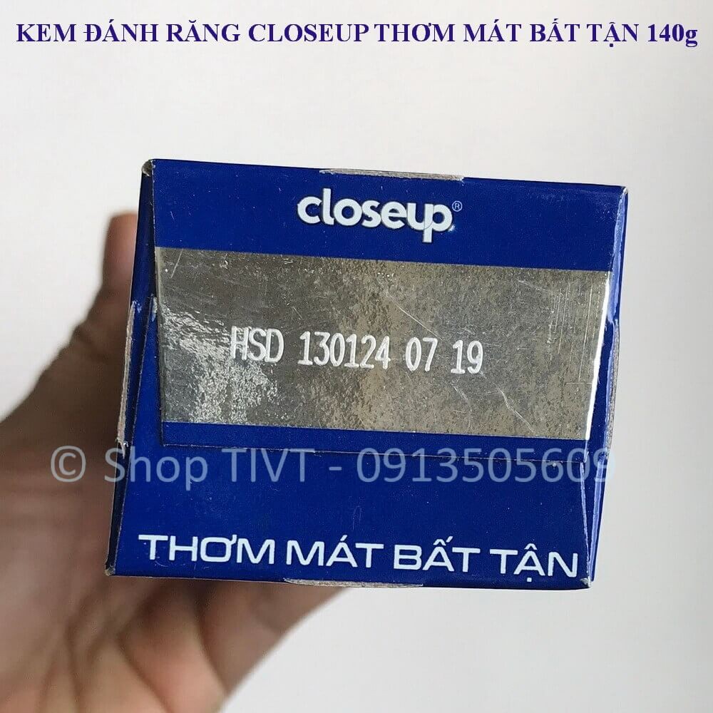 Closeup thơm mát 3 cực hương bạc hà thơm mát bất tận, sảng khoái cả ngày, loại bỏ, ngăn vi khuẩn gây mùi hôi miệng-TVT