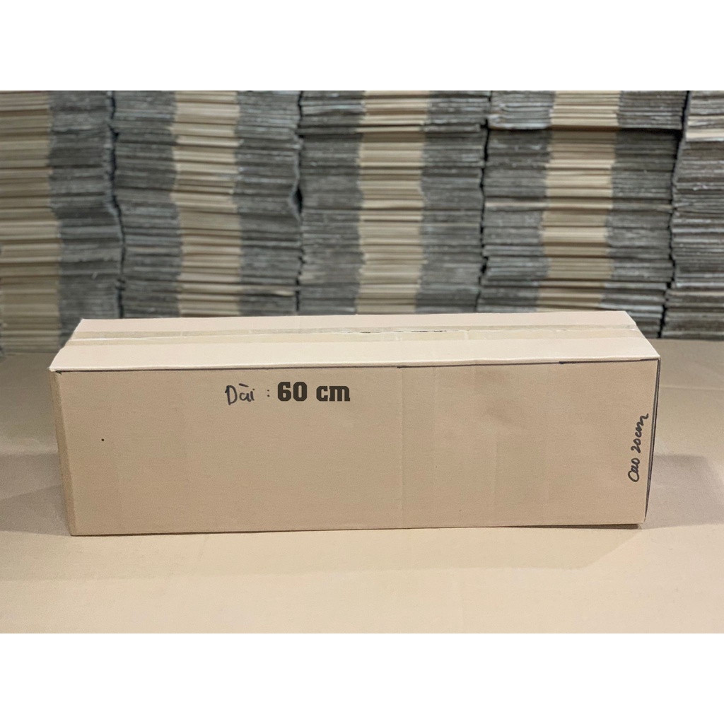 Thùng giấy chuyển nhà 60x40x20 HUPUNACARTON hộp carton gói hàng, đựng quần áo, để đồ trang điểm tiện lợi