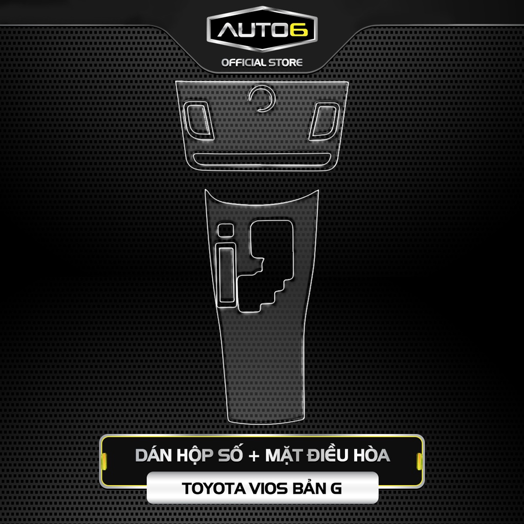 Bộ 8 chi tiết Film PPF trong suốt dán xe TOYOTA VIOS bản G 19-23 chống xước bảo vệ nội thất ô tô - AUTO6