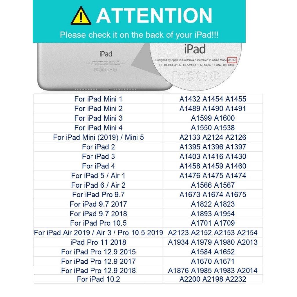 Bao da máy tính bảng mềm cho iPad thế hệ thứ 7 10.2 Air Air 2/5 6th 9.7 2017 2018/2 3 4 / Mini 1 2 3 4 5 air 3 Pro 10.5