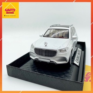 Mô Hình Xe 𝐌𝐞𝐫𝐜𝐞𝐝𝐞𝐬 𝐆𝐋𝐒 𝟔𝟎𝟎 𝐌𝐚𝐲𝐛𝐚𝐜𝐡 tỷ lệ 1:24 Hợp kim nhôm cao cấp, có hệ thống lái, âm thanh, ánh sáng,có đế trang trí