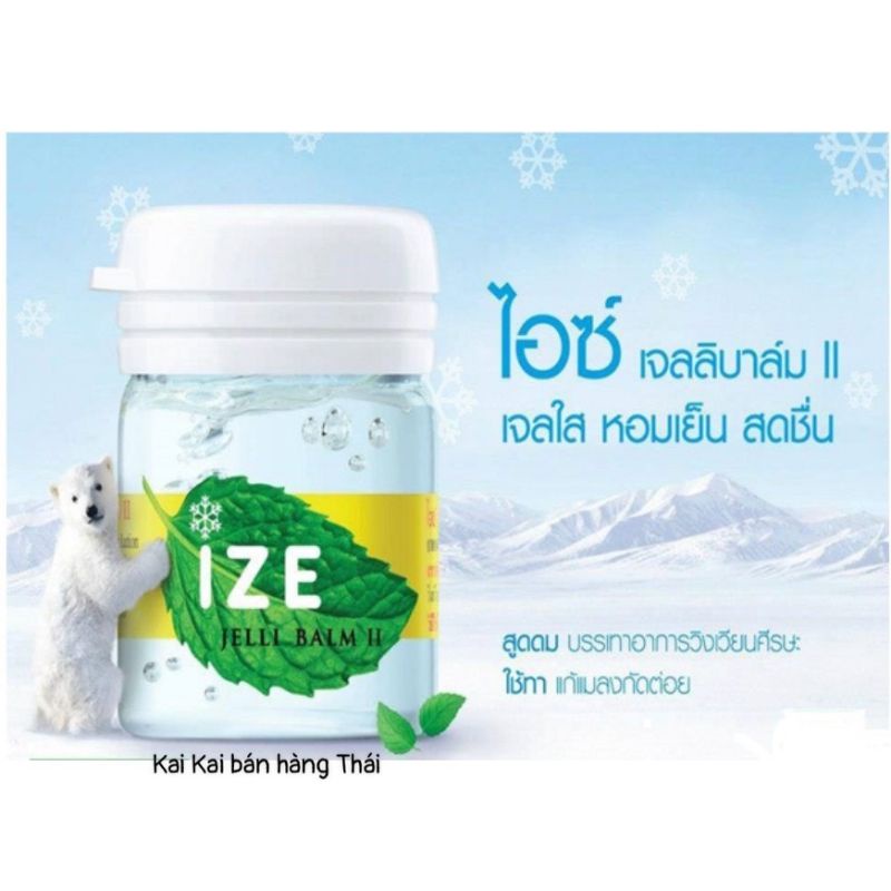 Hủ dầu bạc hà cô đặc Ize Thái Lan Chính Hãng thơm dịu dễ chịu