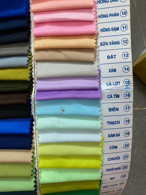 Vải lót thun silk khổ 1m6: giá bán 1 mét