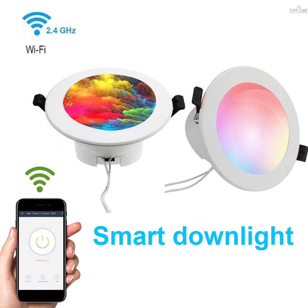 Đồng Hồ Hẹn Giờ Wifi / Bt / Bt / Wifi L08 Điều Chỉnh Màu Sắc Tương Thích Với Alexa / Google Home Tmall Genie