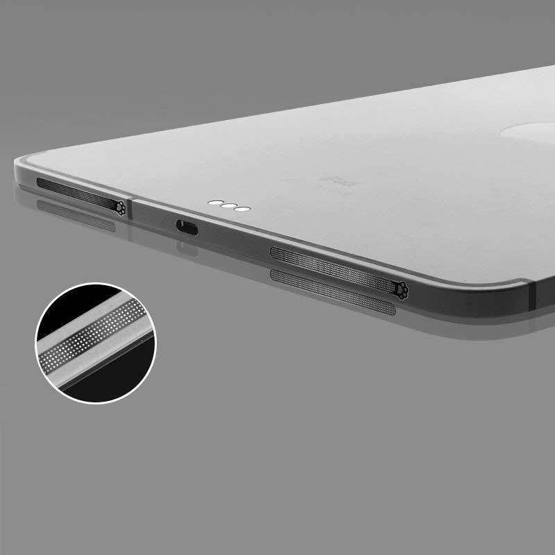 Bộ 4 Miếng Dán Bảo Vệ Lỗ Loa IPad 11" 12.9" Air4 10.9" Bằng Kim Loại Mềm Mại