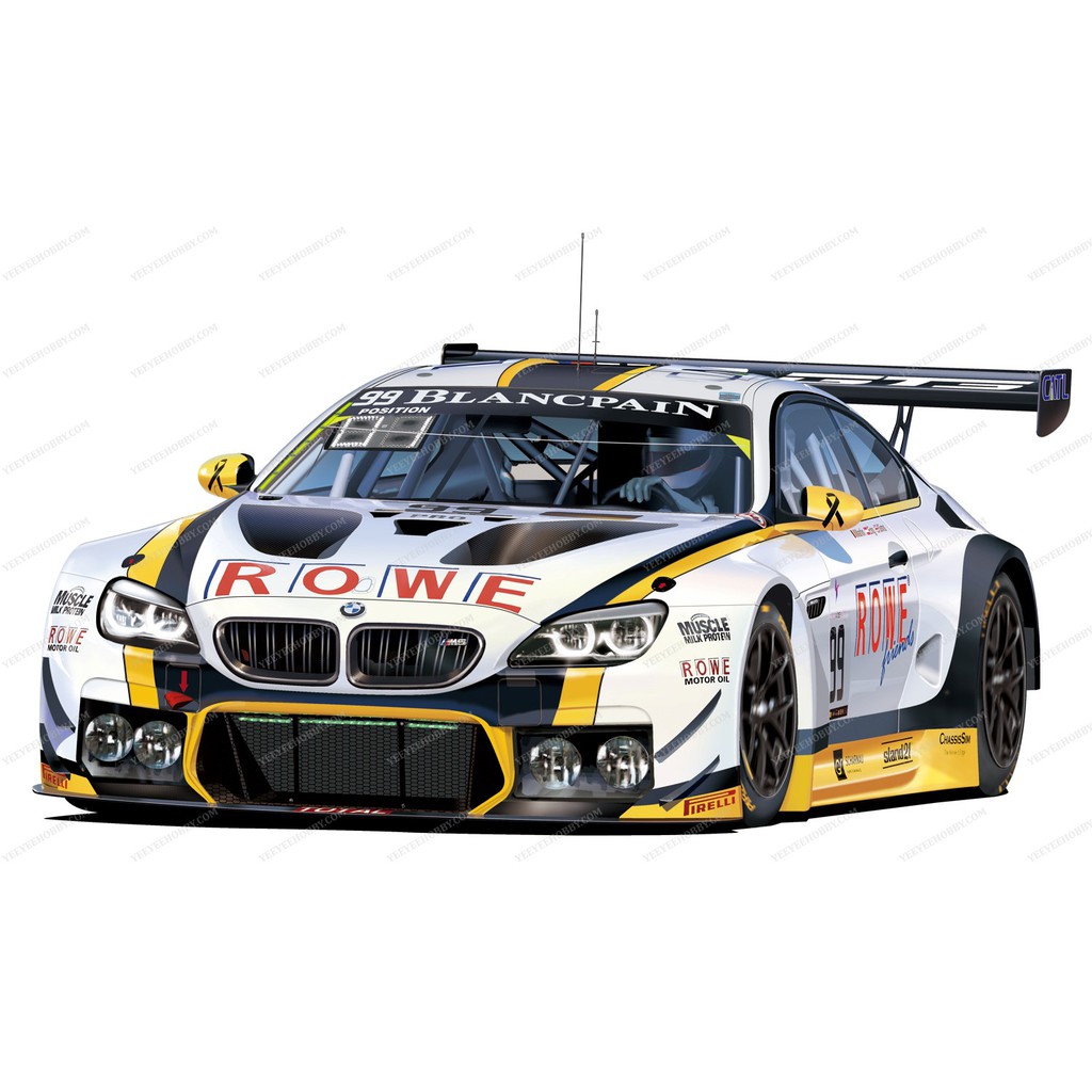 MÔ HÌNH LẮP RÁP PLATZ - 1/24 RACING SERIES BMW M6 GT3 2016 SPA 24 HOURS WINNER