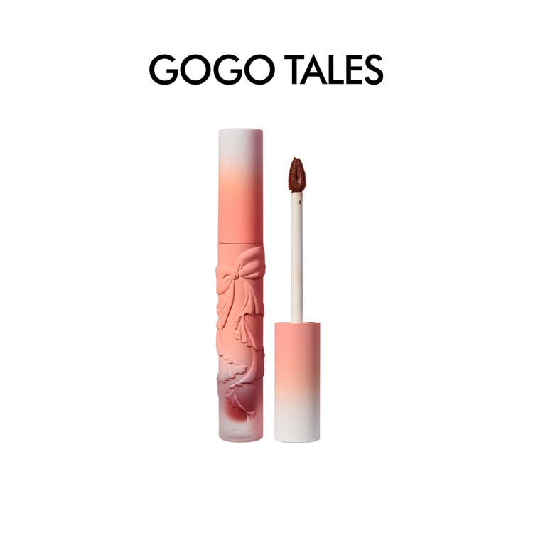 Son kem bùn GOGO TALES nơ hồng mềm mướt mịn lì Dusk Pink Fog Lip Puree lâu trôi hot trend Gogotales 16 màu sắc