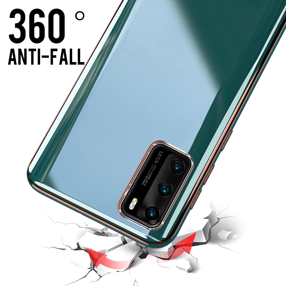 Ốp điện thoại dẻo mạ viền 6D sang trọng cho OPPO A92 A52 A92S A12 A5 A9 A31 2020 A5S A7 A3S A83 F9 F1S F5 YOUTH F11 PRO