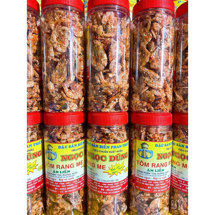 Tôm Rang Me ( ăn liền ) là món ăn ngon của Shop Đặc Sản Biển Phan Thiết NGỌC DŨNG; Hộp 200 gram. HSD 12 tháng