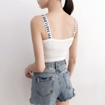 Áo Thun Sát Nách Dây In Chữ Thời Trang Hè  Cho Nữ