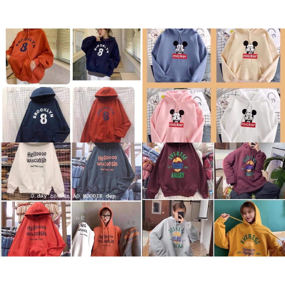 Áo Hoodie [XẢ LỖ] Form Rộng Phong Cách Hàn Quốc | BigBuy360 - bigbuy360.vn