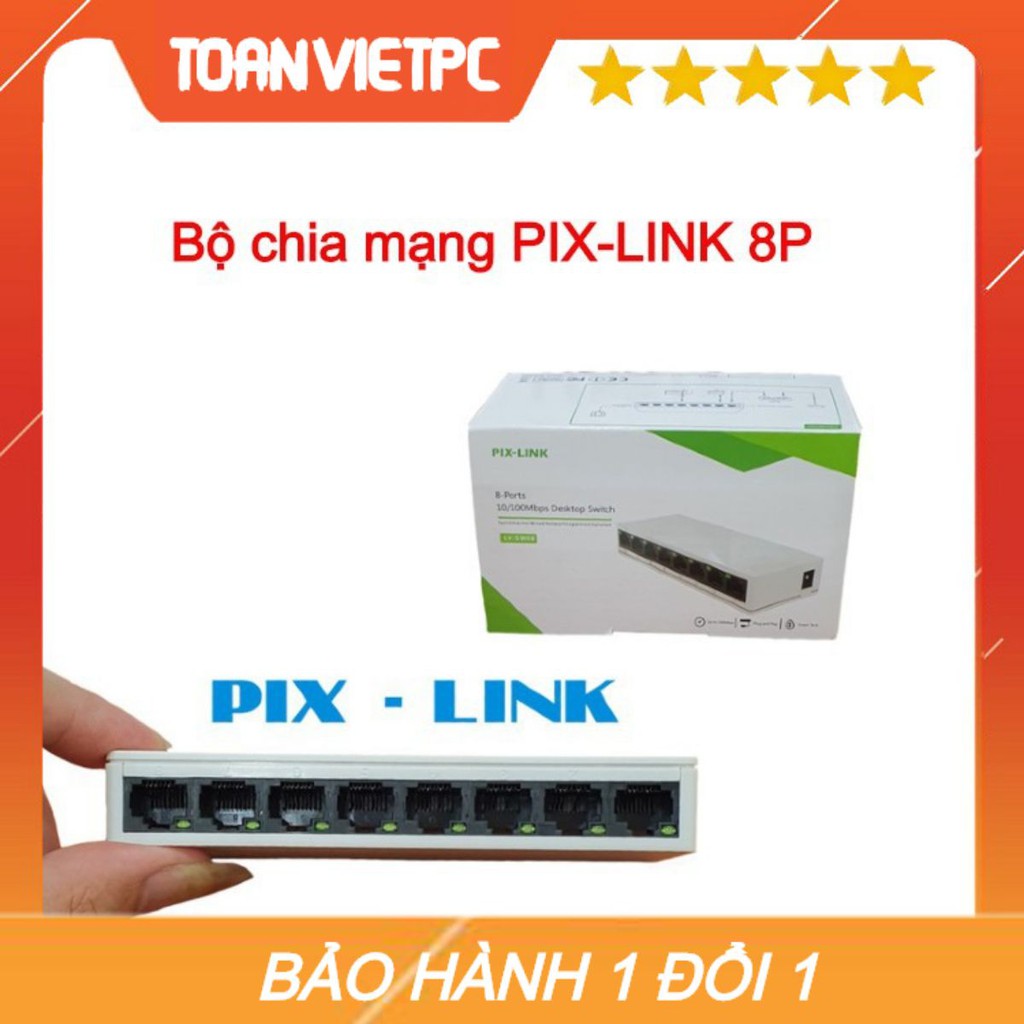 Bộ chia mạng 8 cổng PIX-LINK LV-SW08 chính hãng bảo hành 12 tháng