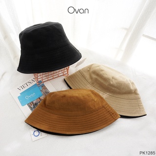 Mũ bucket vải 2 cách đội họa tiết tem nhỏ Ovan.vn PK1285