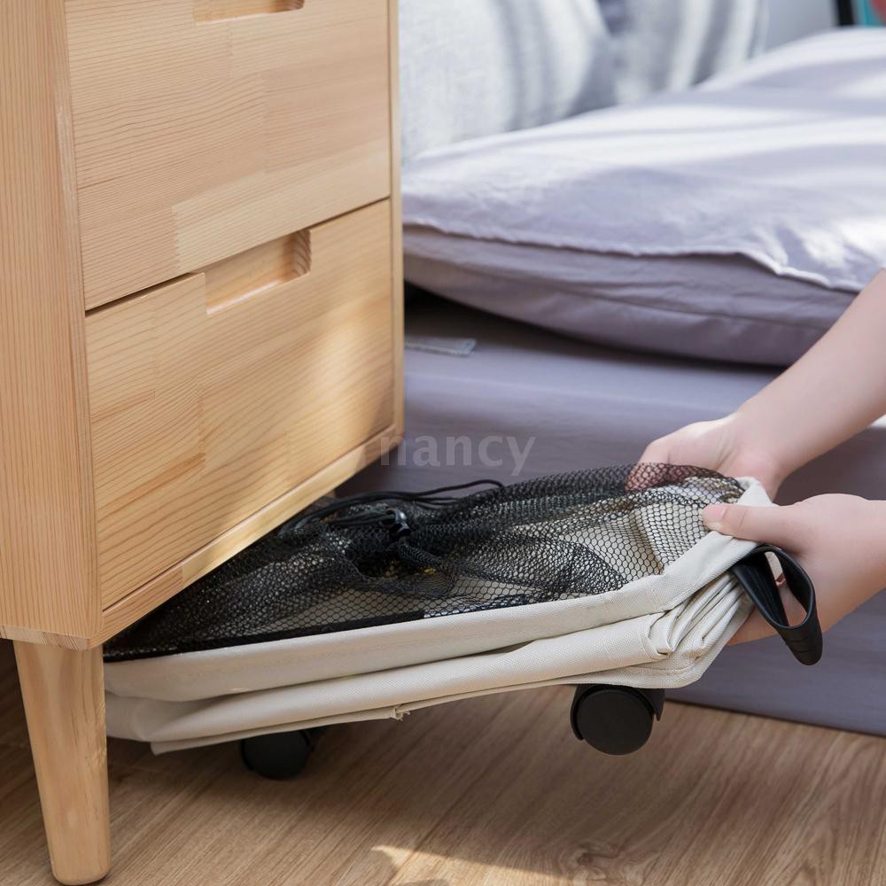 Giỏ Oxford phối lưới đựng đồ bẩn tiện dụng kèm phụ kiện