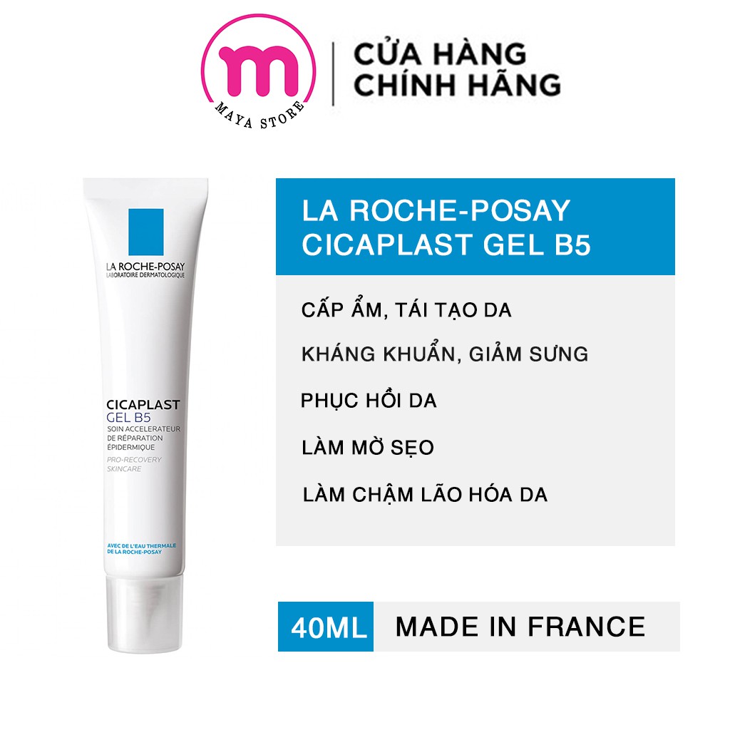 Kem giảm sẹo thâm, phục hồi da La Roche-Posay Cicaplast Gel B5 40ml