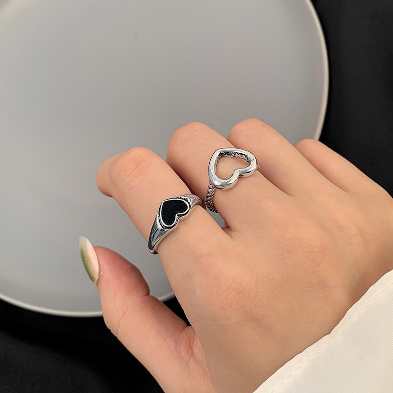 Nhẫn đeo tay hình trái tim kiểu dáng xinh xắn cho nữ