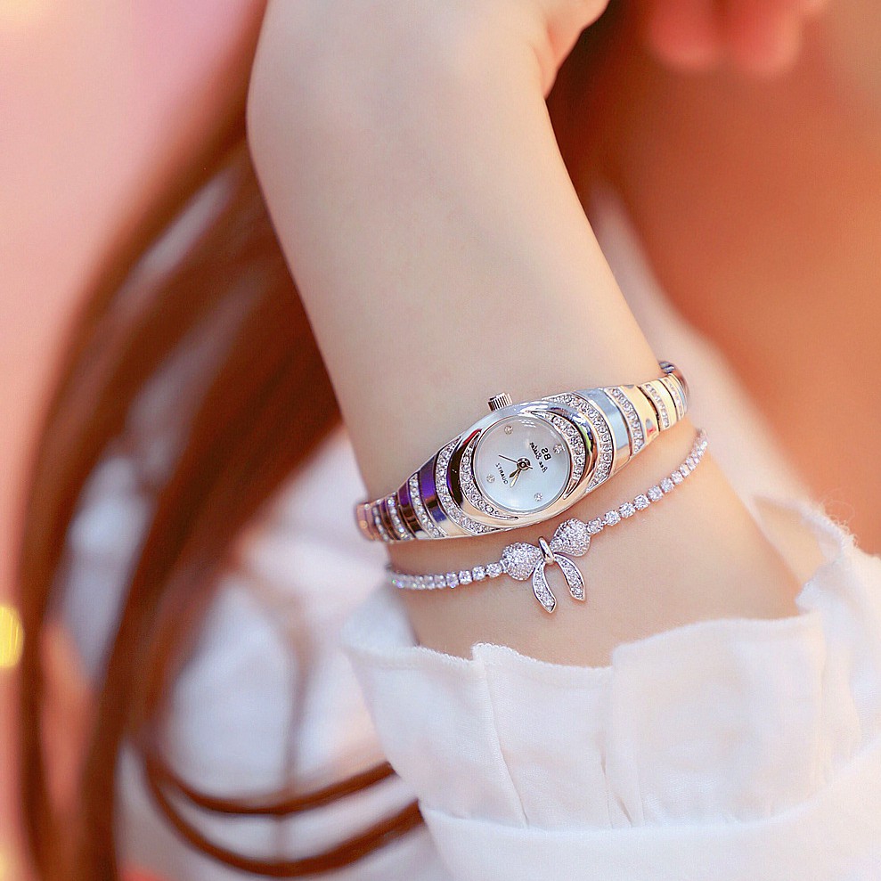 Đồng hồ nữ BEE SISTER BS001 mặt ovan nhỏ xinh | BigBuy360 - bigbuy360.vn