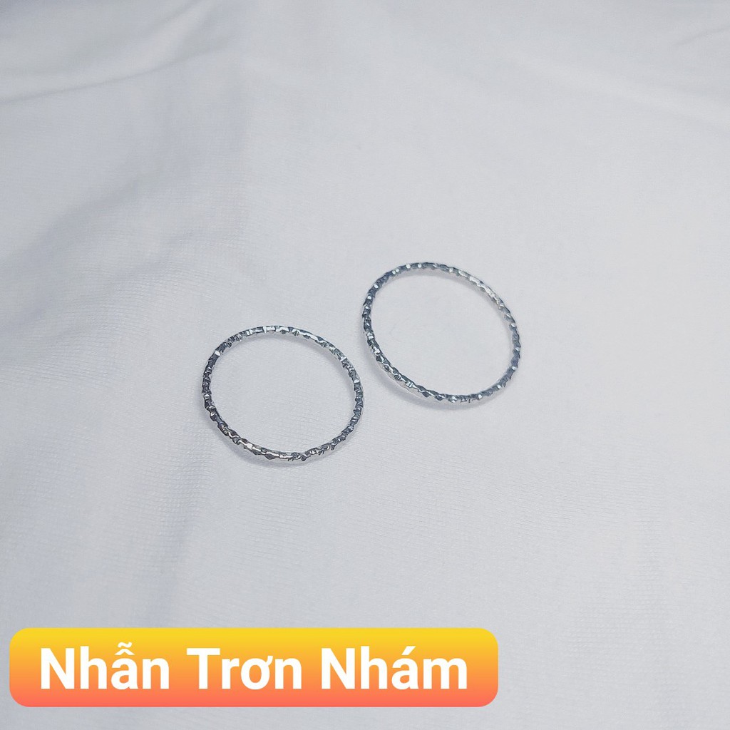 Nhẫn trơn đơn giản phong cách Hàn Quốc