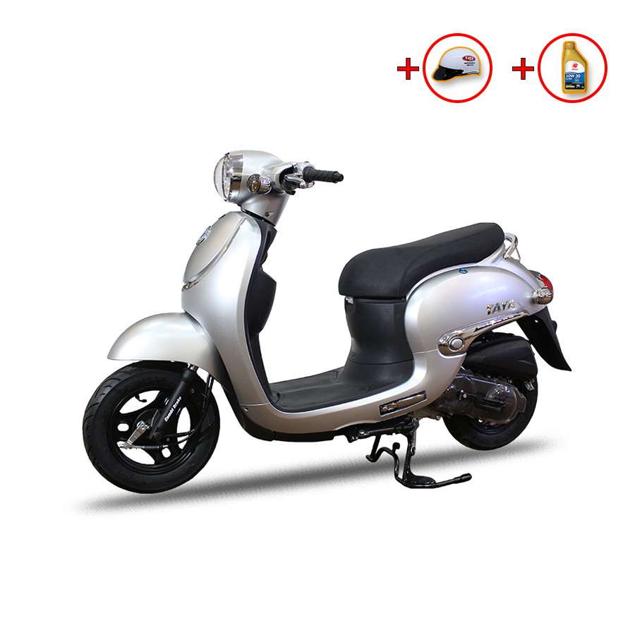 Xe máy tay ga 50cc TAYA GIOCNO LUXURY(màu bạc)