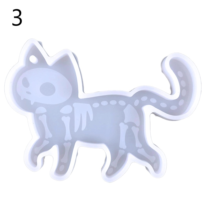 1 / 5 Khuôn Silicone Làm Móc Khóa Hình Mèo Con