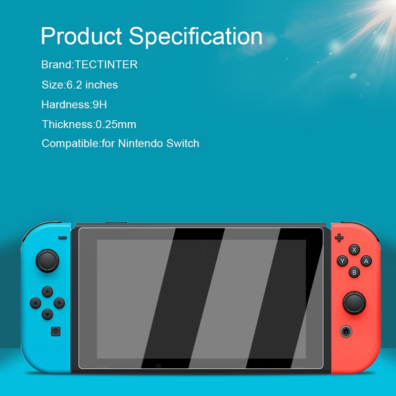 Kính Cường Lực Cao Cấp 9H Bảo Vệ Màn Hình &amp; Nút Ngón Tay Cái Cho Nintendo Switch Lite NS