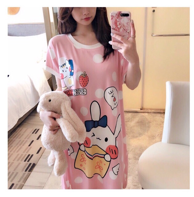 [XẢ HÀNG GIÁ SỐC] Váy ngủ thỏ xinh siêu dễ thương Hàn Quốc | BigBuy360 - bigbuy360.vn