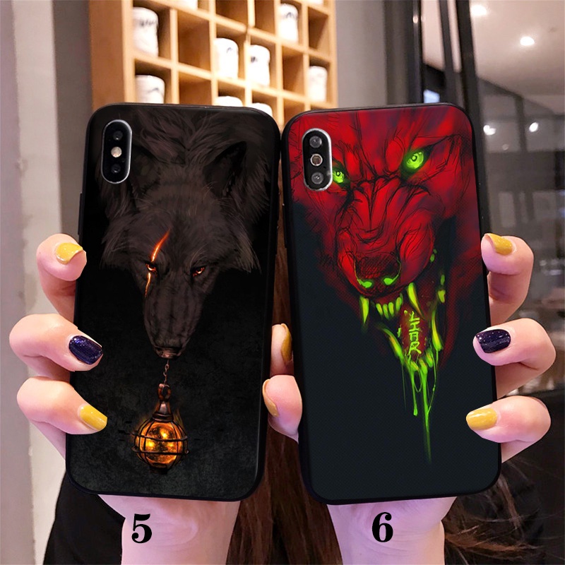 Ốp Điện Thoại Hình Sói Cá Tính Cho iphone 11 pro max xs xr