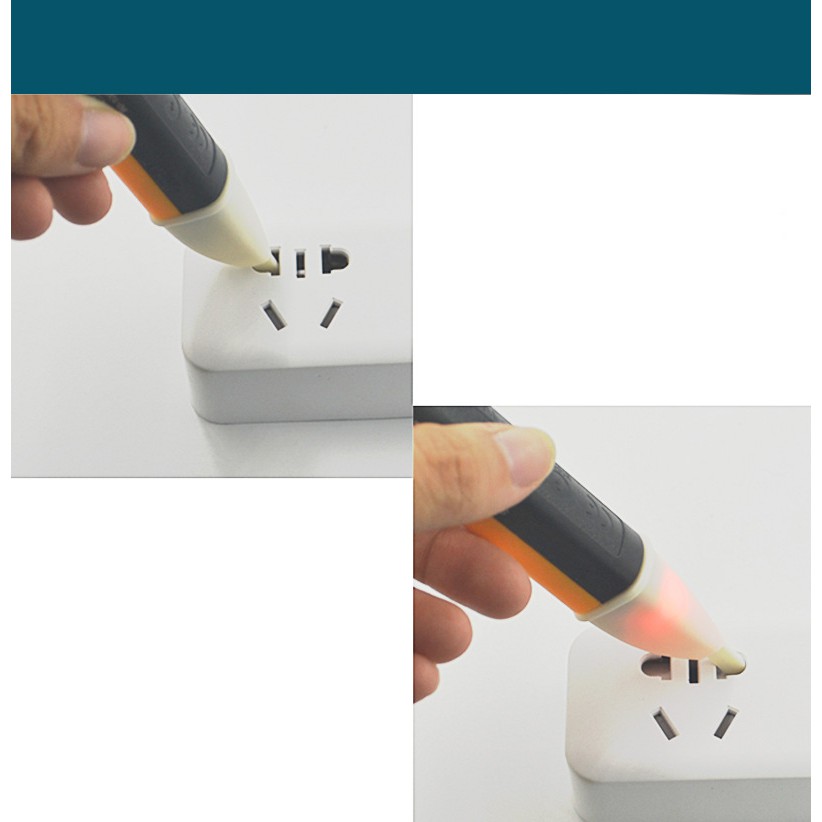 Bút thử điện cảm ứng ⚡️ 𝐅𝐑𝐄𝐄 𝐒𝐇𝐈𝐏 ⚡️ Bút thử điện âm tường - Không chạm - An toàn - Chính xác - Tặng kèm pin