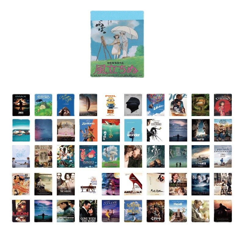 Set 50 miếng dán trang trí phong cách vintage