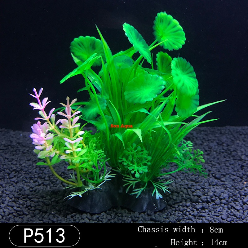mô hình cây thủy sinh nhựa bể cá cảnh, lũa giả thủy sinh hồ cá