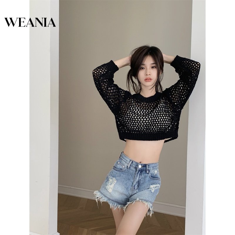 Áo Sweater Dệt Kim Dáng Rộng Kiểu Retro Hàn Quốc Xinh Xắn Cho Nữ