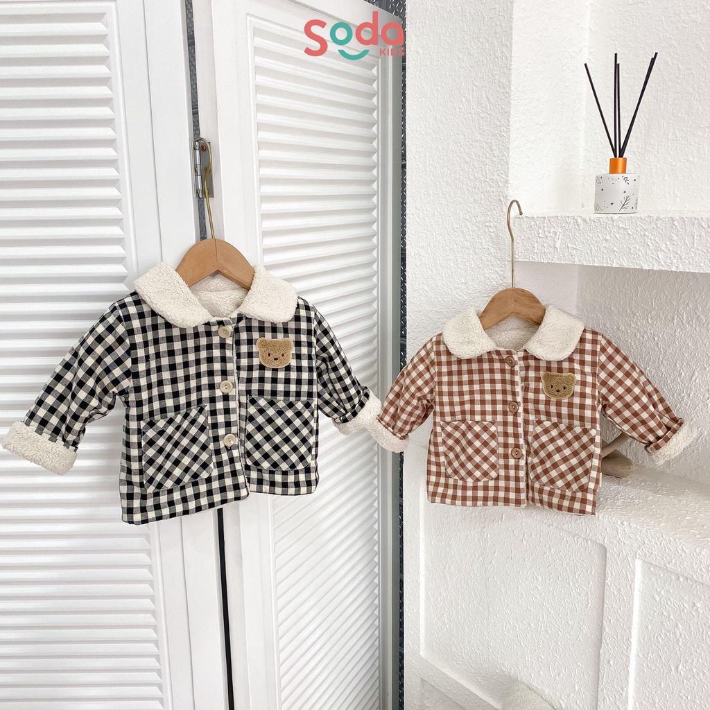Áo khoác lót bông Teddy cho bé SODA KIDS