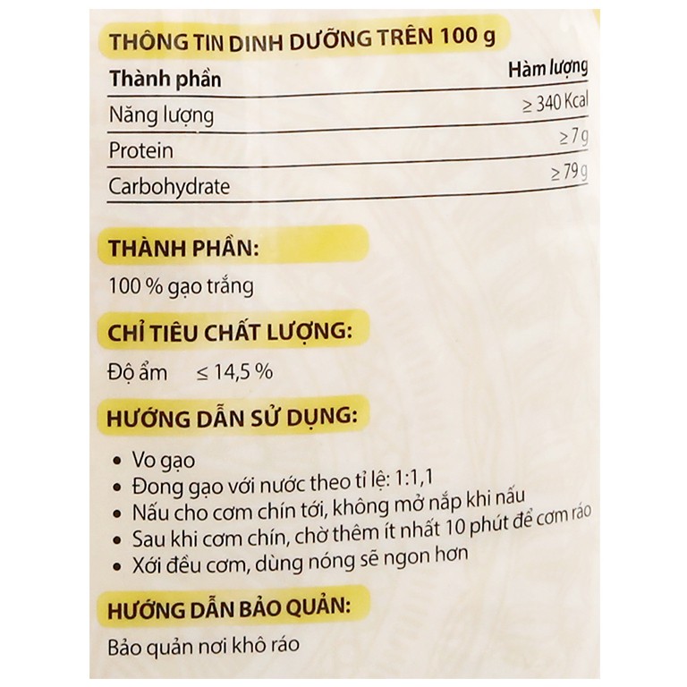 Gạo thơm thượng hạng Neptune túi 5kg - Điểm 10 cho chất lượng