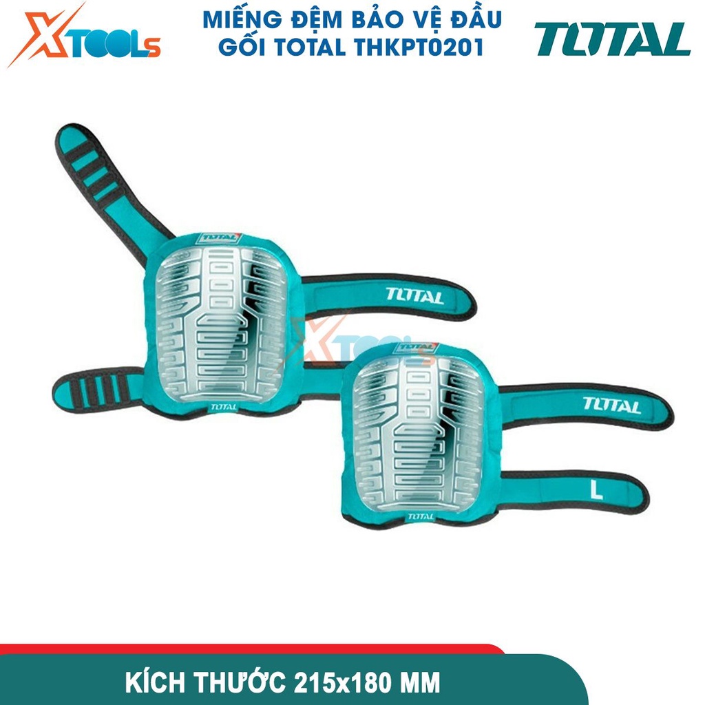 Miếng đệm bảo vệ đầu gối Total THKPT0201,vỏ ngoài PVC giúp chống va đập tối đa, hai dây đai đàn hồi [CHÍNH HÃNG][XTOOLS]