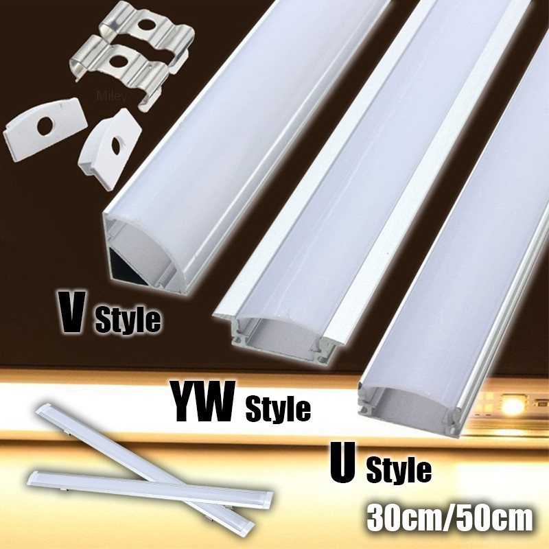 Giá Đỡ Thanh Đèn LED Miley 30 / 50cm U / V / YW Bằng Nhôm