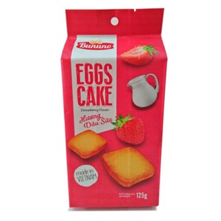 BÁNH TRỨNG NƯỚNG BUNUNO HƯƠNG DÂU SỮA - CAM BƠ 125G