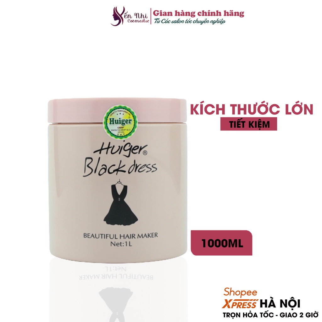 Kem ủ tóc collagen Huiger dầu hấp tóc phục hồi hư tổn 1000ml, mỹ phẩm tóc yến nhi