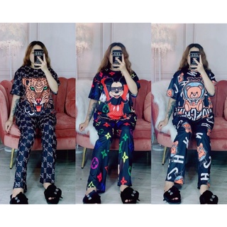 Set quần dài tay ngắn thun lạnh 3D có túi quần