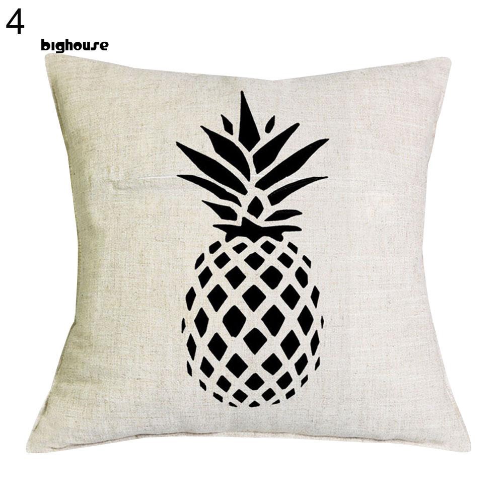 Vỏ Bọc Gối Trang Trí In Hình Quả Dứa Sáng Tạo