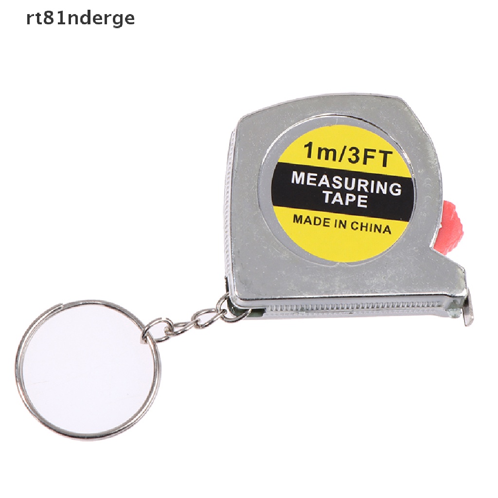 Thước Dây Bỏ Túi 1M / 3ft Bằng Thép Không Gỉ Có Móc Khóa Tiện Dụng