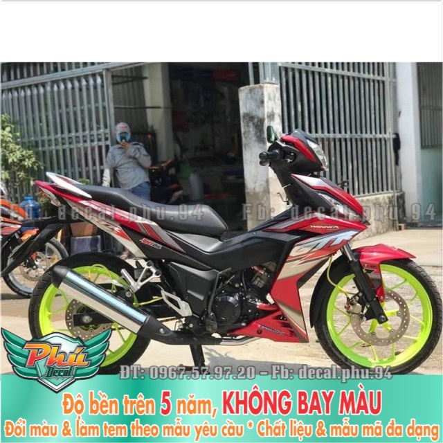 Tem rời Winner Đỏ Chrome -1