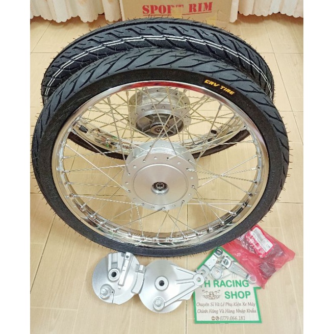 BÁNH CĂM WAVE DREAM CUB CĂM ĐÙM ZIN ĐÙM NIỀNG UNIONVD KÈM 2 MÁ ĐÙM CAO SU ĐÙM ỐNG CHỈ BẠC ĐAN BỐ THẮNG VỎ RUỘT CRV CAMEL