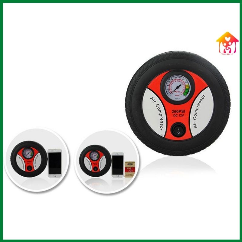 Bơm lốp ô tô mini chạy điện 12v đa năng công nghệ Nhật Bản siêu bền