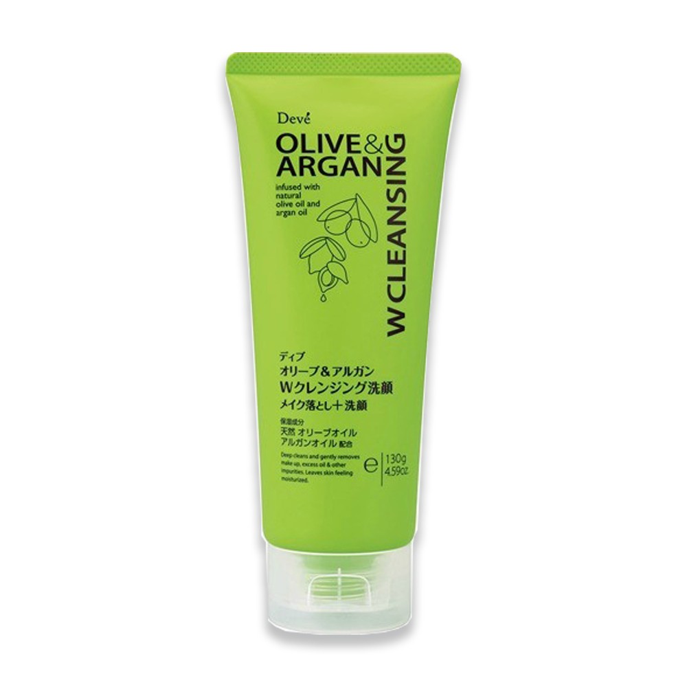 SỮA RỬA MẶT TẨY TRANG DEVE CHIẾT XUẤT DẦU OLIVE & ARGAN (TUÝP 130G)