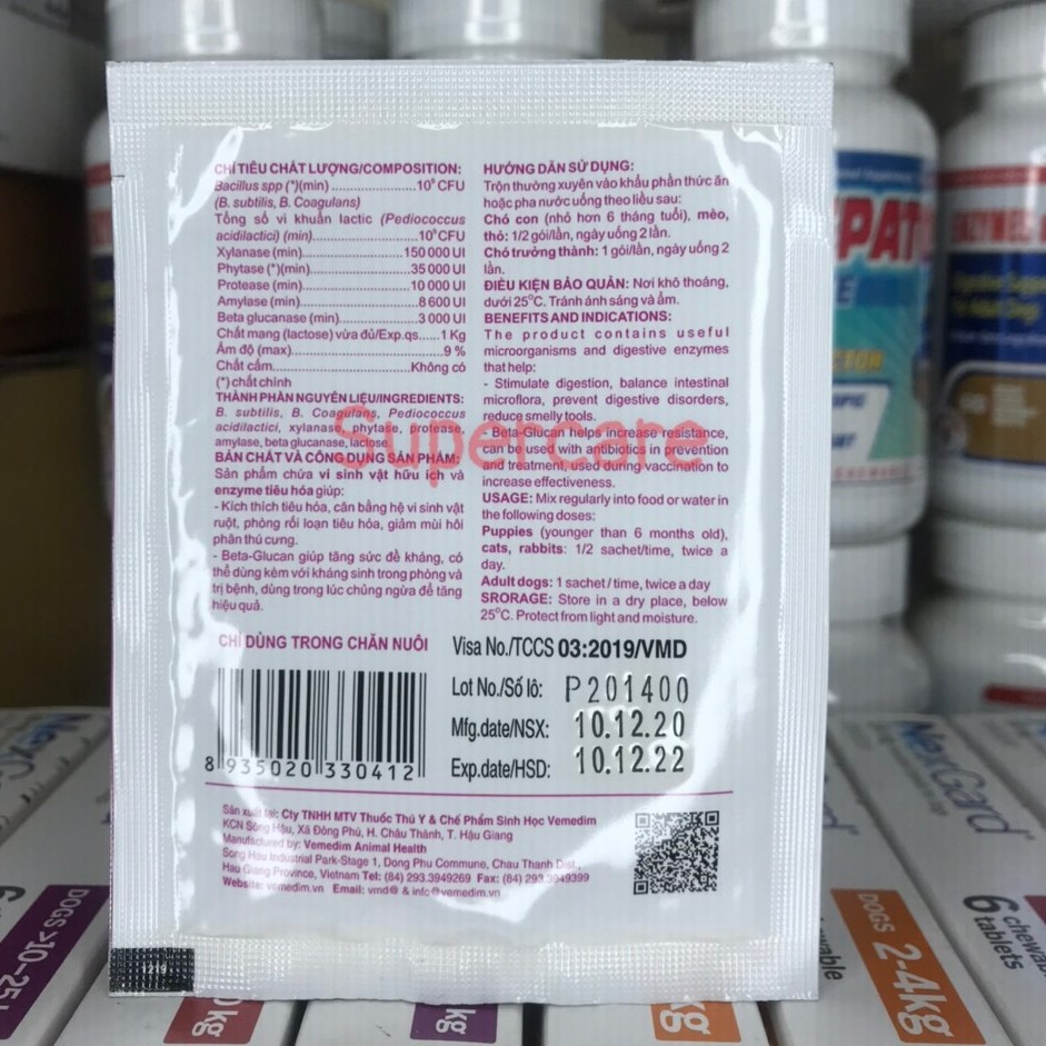 Probisol Pets 5Gr - Men Tiêu Hóa Cho Chó Mèo