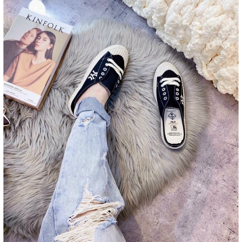 Giày sục thể thao thêu NNY đế cao 3p hàng loại 1