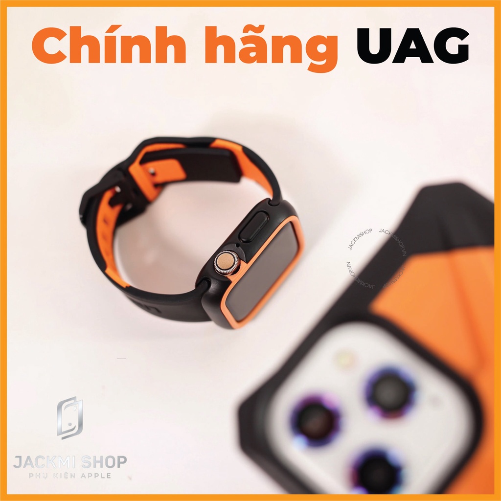 [COMBO 3 MÓN] DÂY SILICON CIVILIAN CHO APPLE WATCH + ỐP LƯNG UAG CHO IPHONE + ỐP VIỀN RHINOSHIELD CHO APPLE WATCH